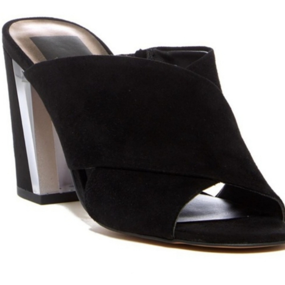 Dolce Vita black suede heel sandals Size 9